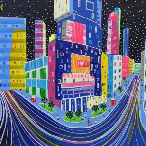 Katrina Avotina Painting - "The City Never Sleeps"