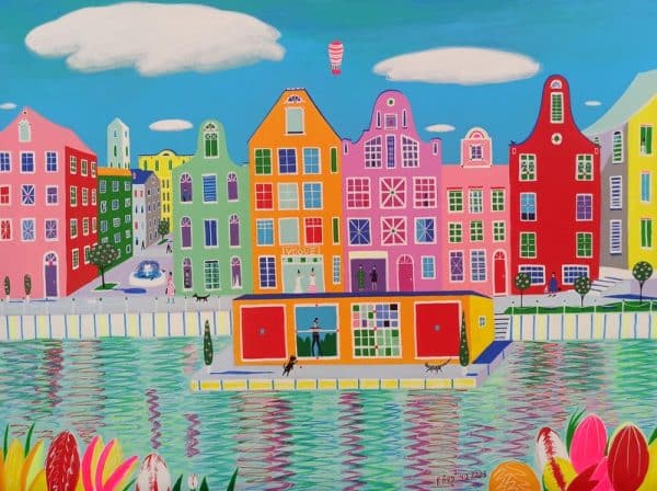 Katrina Avotina Painting - "Josephine Arrives In Amsterdam"