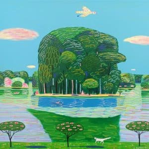 Katrina Avotina Painting - "Tranquil Oasis"
