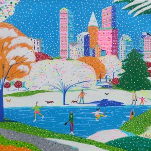 Katrina Avotina Painting - "Urban Winter Delight"